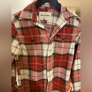 Abercrombie boys flannel, Size M